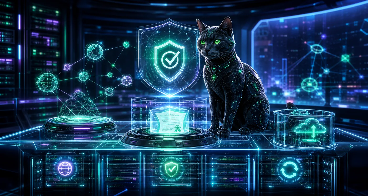 赛博朋克猫守护线上部署备案与退款保障